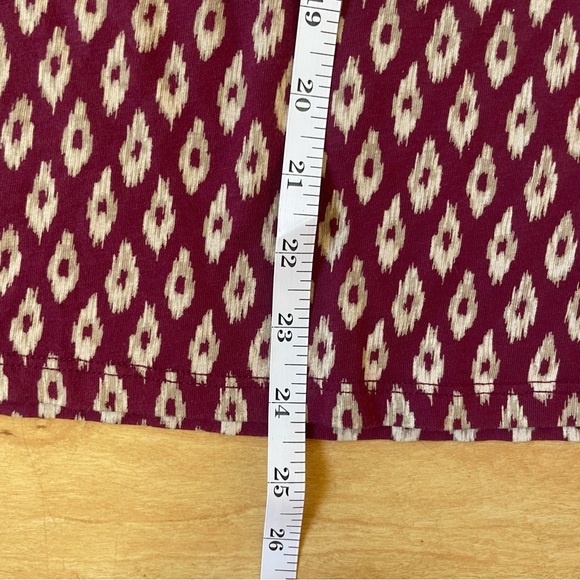 ✨FREE✨ Girls Midi with Spaghetti Straps in Burgundy & Cream Size 8 - Picture 5 of 5